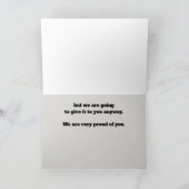 Papa en mam trots op zeehond Daughter Ocean Seal Kaart (Binnen)