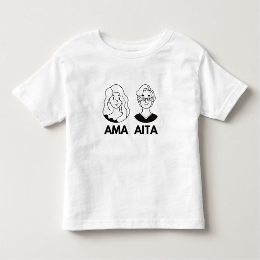 Papa en mama in het Baskisch - Ama eta Aita Kinder Shirts (Voorkant)
