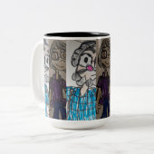 PAPA EN MAMA TWEEKLEURIGE KOFFIEMOK (Voorkant links)