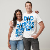 Papa en mama van de baas verjaardagsjongen Baby fa T-shirt (Unisex)