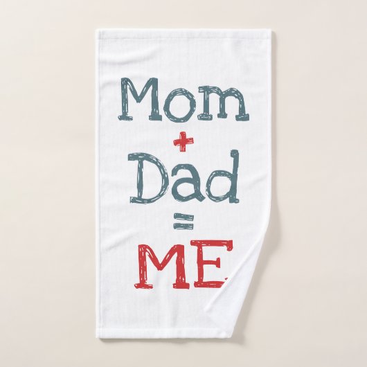 Papa en mama zijn mij bad handdoek (Handdoek)