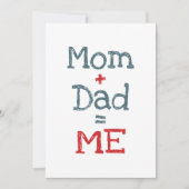 Papa en mama zijn mij kaart (Voorkant)