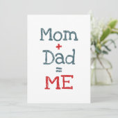 Papa en mama zijn mij kaart (Staand voorkant)