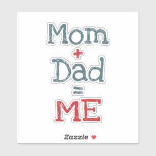 Papa en mama zijn mij sticker