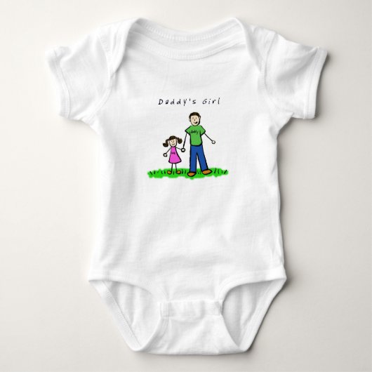 Papa en mij (Brunette met titel) Romper (Voorkant)