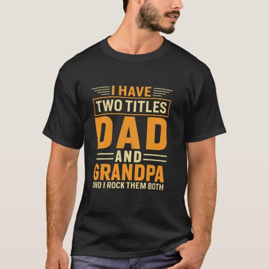 Papa en opa grappige Vaderdag mannen T-shirt (Voorkant)
