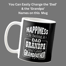 Papa en opa veranderen, geluk Grote opa Koffiemok