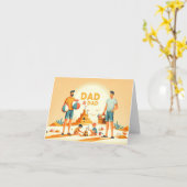 Papa en papa kaart (Gele Bloem)