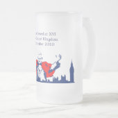 Papa en Sagrada Família Matglas Bierpul (Voorkant rechts)