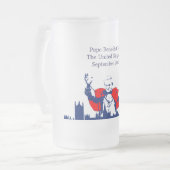 Papa en Sagrada Família Matglas Bierpul (Voorkant links)