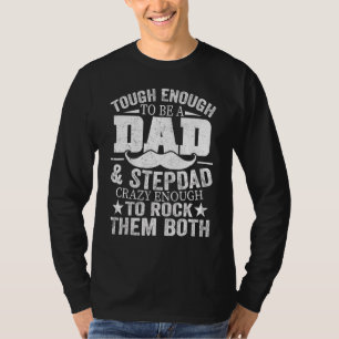 Papa en stiefvader gelukkig vaders dag voor papa o t-shirt