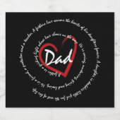 Papa en vaders bier etiket (Enkel label)