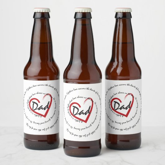 Papa en vaders bier etiket (Flessen)