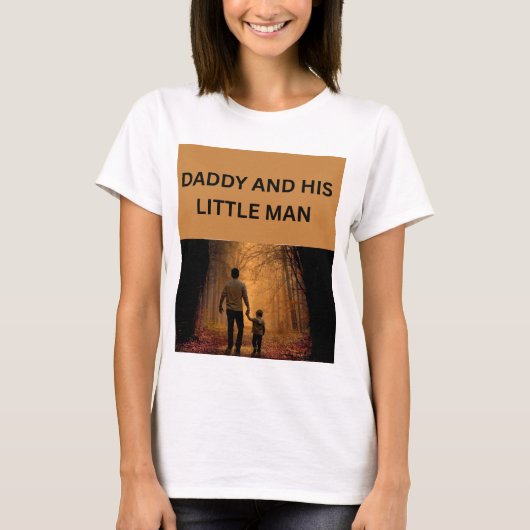 PAPA EN ZIJN KLEINE MAN T-SHIRT (Voorkant)