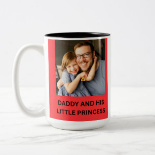 PAPA EN ZIJN KLEINE PRINSES TWEEKLEURIGE KOFFIEMOK