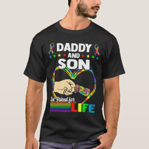 Papa en zoon beste vriend voor het leven autisme p t-shirt