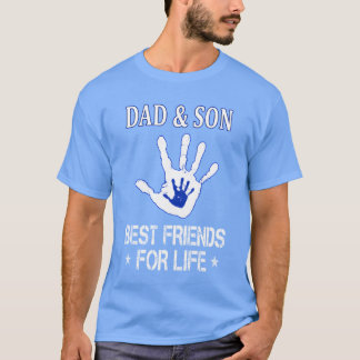 Papa en zoon bij elkaar passende beste vrienden vo t-shirt