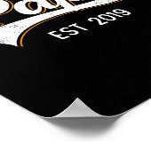 Papa Est 2019 Soon To Be Grandpa To Be Announcemen Poster (Hoek)