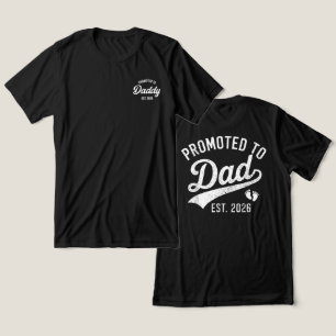 Papa Est 2026 Papa Wordt Nieuwe Papa 2026 Tri-Blend Shirt