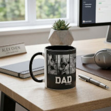 Papa Est 3 Foto Zwart & Wit Jaar Vaderdag