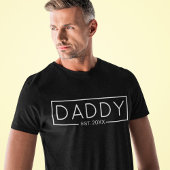 Papa Est Aangepast Jaar voor Nieuwe Papa T-shirt