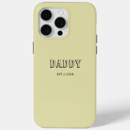 Papa Est aangepaste iPhone / iPad hoes (Achterkant)