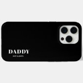 Papa Est aangepaste zwart-wit iPhone / iPad hoes (Achterkant (horizontaal))