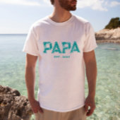 PAPA EST Custom Cadeau voor papa T-shirt
