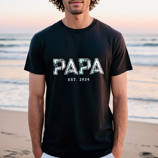 PAPA EST Custom Cadeau voor papa T-shirt
