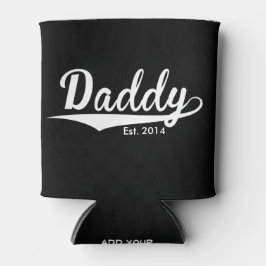 "Papa Est. Jaar toevoegen" Blikjeskoeler