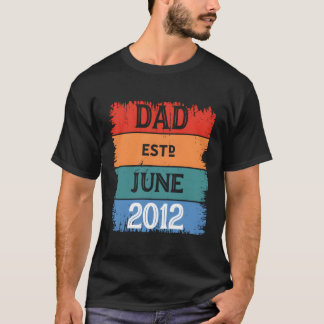 Papa Est Jun 2012 Trots Papa Opa Beste Papa Been T-shirt