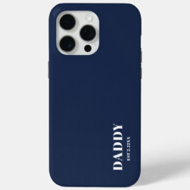 Papa Est maatwerk Navy Blue iPhone / iPad hoesje