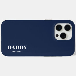 Papa Est maatwerk Navy Blue iPhone / iPad hoesje
