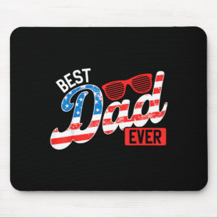Papa Ever Amerikaanse Vlag Patriottische Vader 4 j Muismat