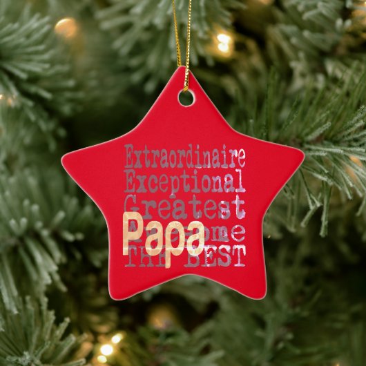 Papa Extraordinaire Keramisch Ornament (Boom)