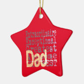Papa Extraordinaire Keramisch Ornament (Links)