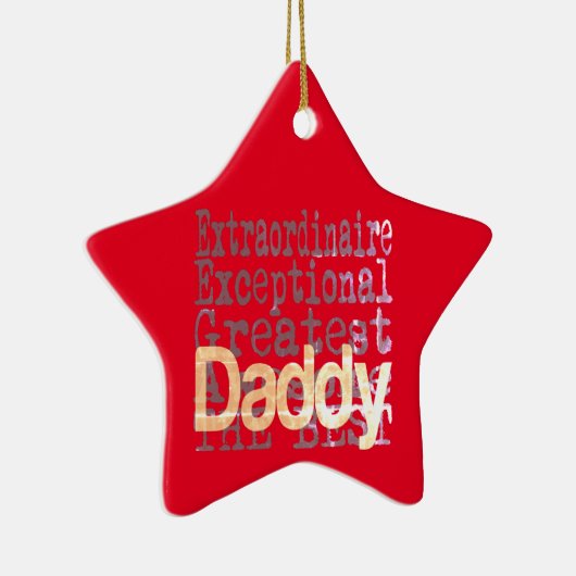 Papa Extraordinaire Keramisch Ornament (Rechts)