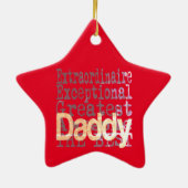 Papa Extraordinaire Keramisch Ornament (Achterkant)