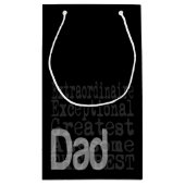 Papa Extraordinaire Klein Cadeauzakje (Achterkant)