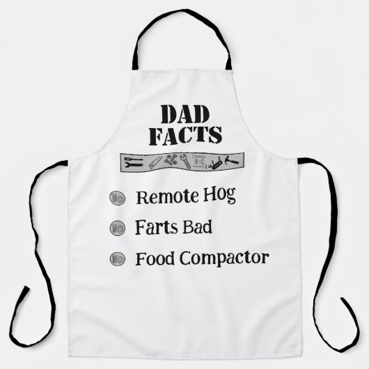 Papa Facts Schort (Voorkant)