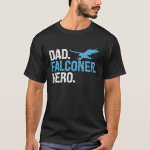 Papa Falconer Hero Vogel Ornithologie Falcon T-shirt