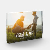 Papa Familie Foto Aangepaste Typografie Baseball (Links)