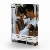 Papa Familie Foto gepersonaliseerd Eerste Vaderdag (Rechts)