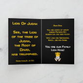 Papa Familie Leeuw Koning-Aanpassen Kaart (Binnen)