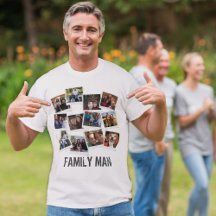 Papa Family Man Foto Collage Instant Photo Light