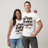 Papa Family Man Foto Collage Instant Photo Light T-shirt (Unisex)