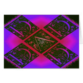 Papa Fancy Typografie Patroon Zwart & Paarse (Voorkant Horizontaal)