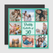 Papa fantastisch op 30-jarige fotokaart (Voorkant / Achterkant)