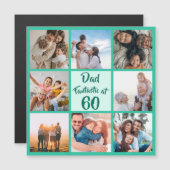 Papa fantastisch op 60-jarige fotomagnetische kaar (Voorkant / Achterkant)