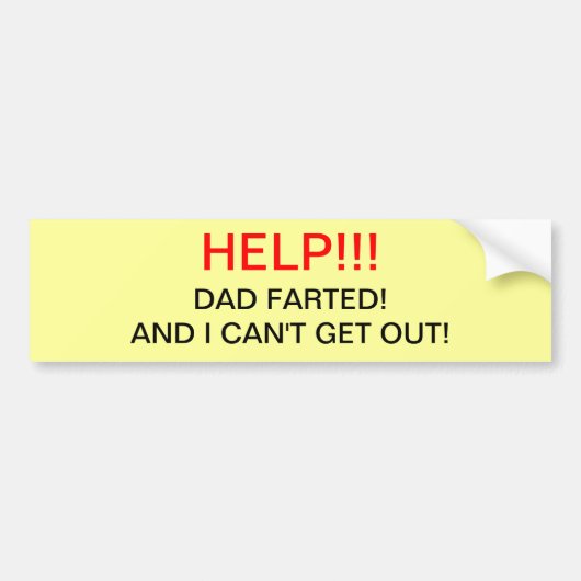 Papa Fared Bumpersticker (Voorkant)